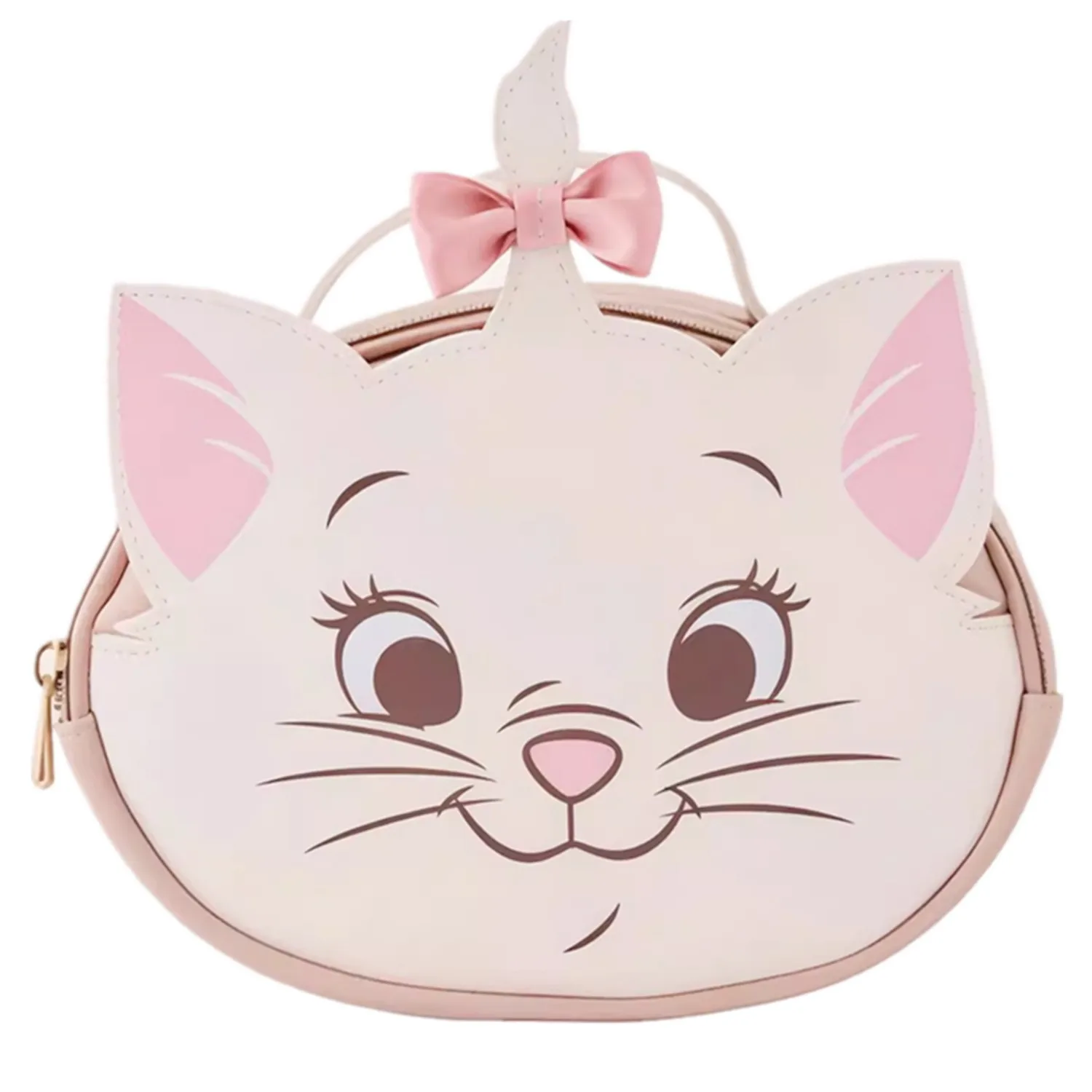 

Новые косметички для женщин с изображением кошачьей мордочки в стиле аниме, большие, из искусственной кожи.