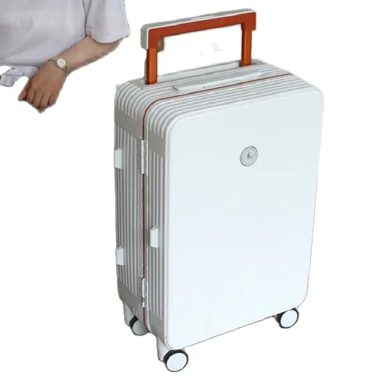 Rolling Luggage Carry on Luggage with Wheels Luxury Travel Trolley Boarding Business Suitcase Mute Brake Password Trolley