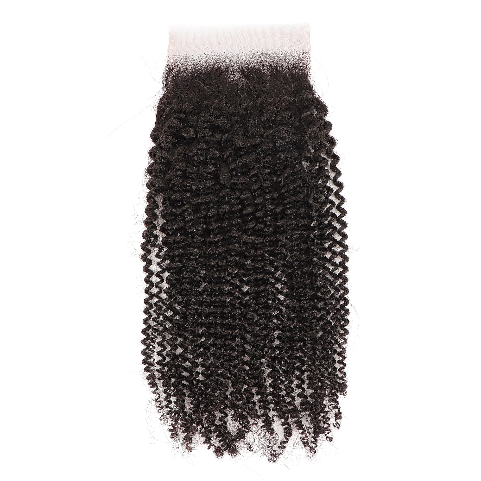 

AHVAST high qualtiy 4x4 hd lace invisible natural hair closure afro kinky curly 18inches 100% virgin human hair