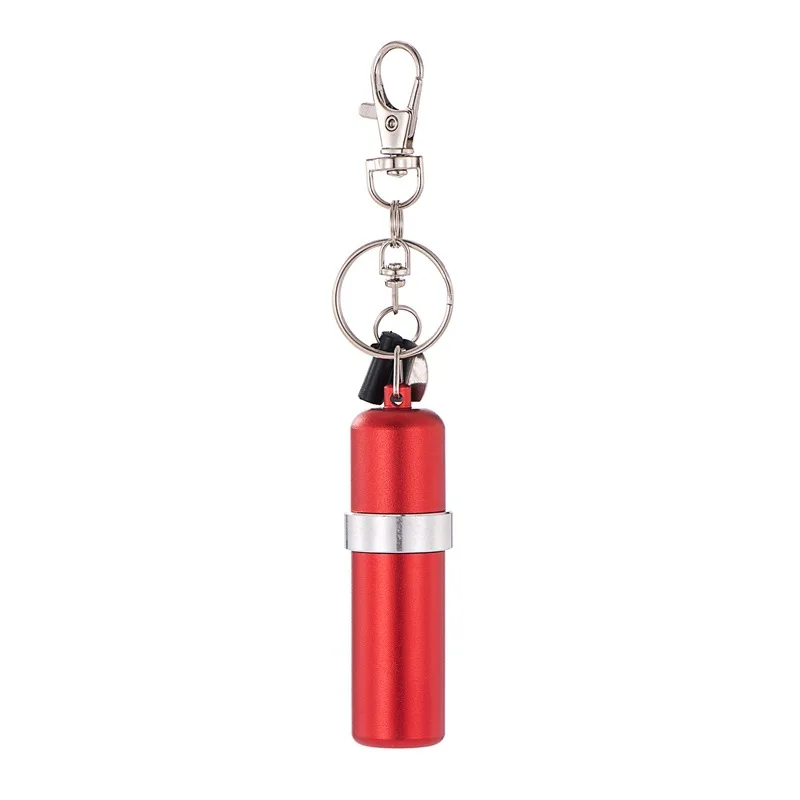 Metal Mini Portable Kerosine Lighter Oil Pot Small Oil Tank Keychain Pendant Mini Alcohol Bottle 10ml