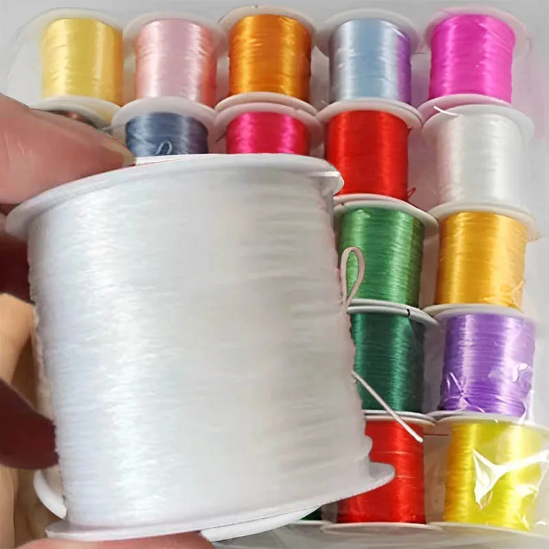 

DIY Fishing Lines Elastic Crystal Beading String Stretchable Thread For Bracelet Necklace Nylon Rubber Jewelry Making Supplies