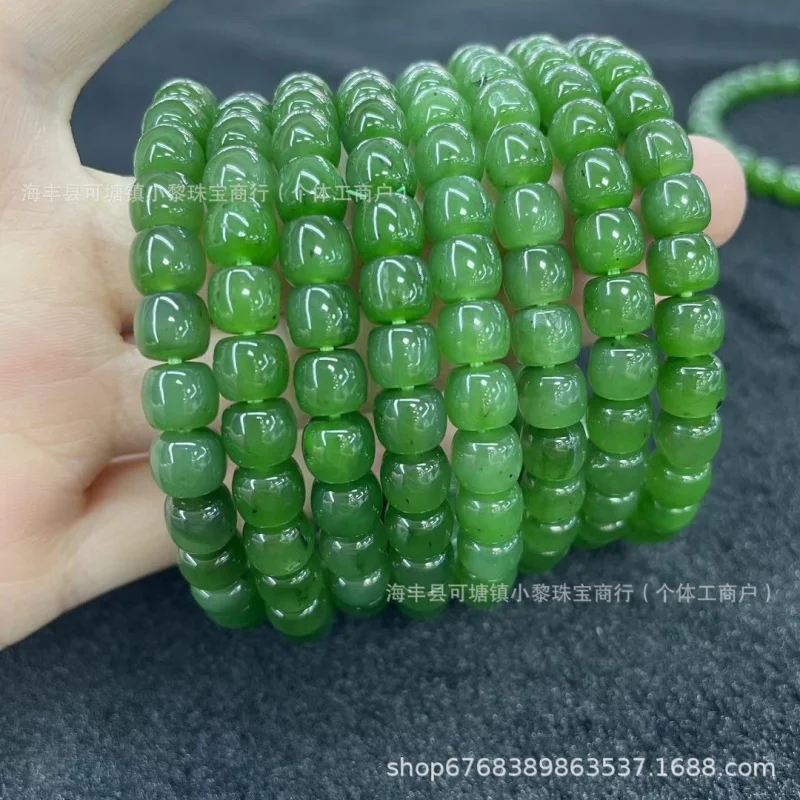 

Материал браслета Hetian Jade Biji в старом стиле, нежный ледяной, модный и универсальный