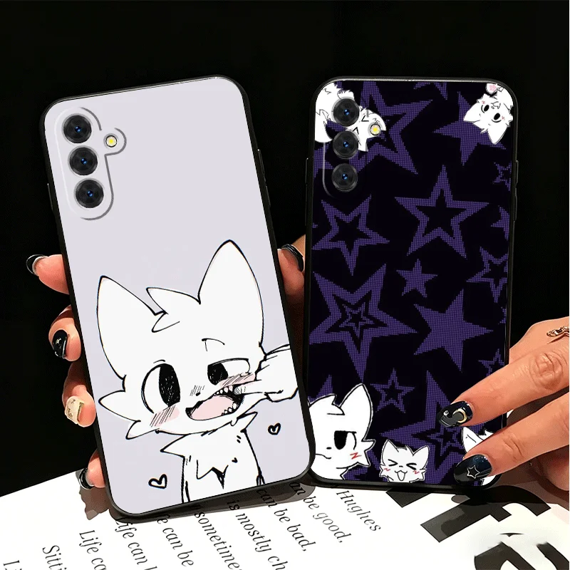 Cute B-Boykisser Catoon Silicone Phone Case for Samsung A17 A16 A15 A14 A13 A57 A56 A55 A54 A53 A37 A36 A35 A34 A33 A27 A26 A25