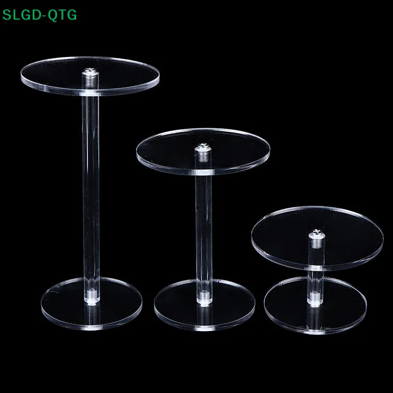 

НОВАЯ Прозрачная круглая подставка для украшений, акриловая прозрачная полка-органайзер для браслетов, стойка для хранения украшений