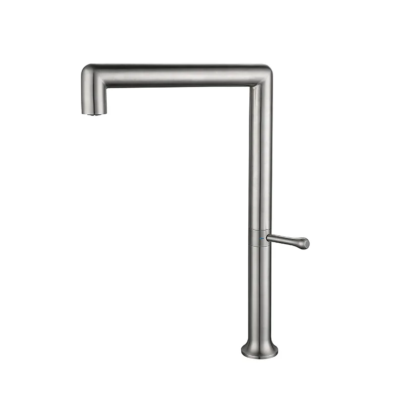 304 Stainless Steel Lead-free Kitchen Faucet Can Be Rotated Gun Gray Sink Faucet Hot and Cold Mixer Tap Brushed Gold Crane