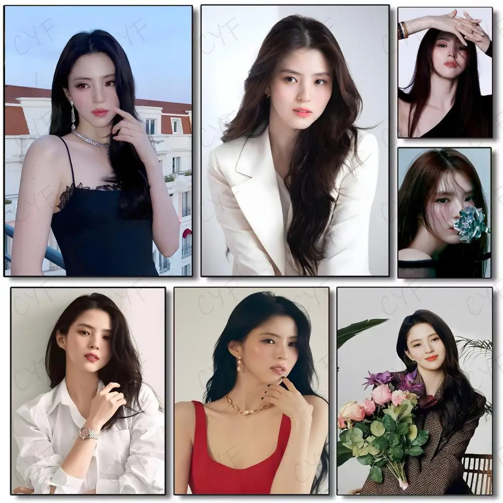Actress Individual Han So-Hee Poster Painting Wall Art Mural for Living Room Home Decor and Gifts