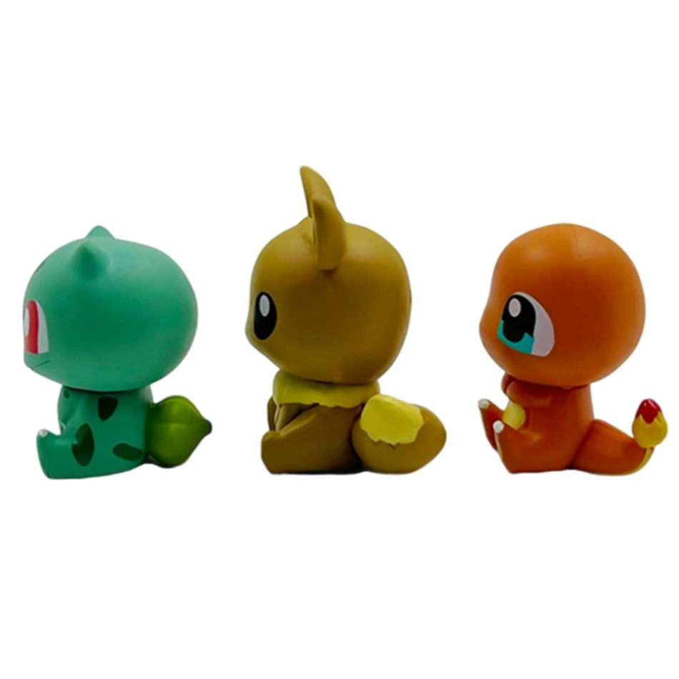 6pcs Pokemon Pikachu Anime Toys Dolls for Kids Action Figure Toy Charmander Squirtle Cartoon Doll Boys Girls Child Birthday Gift