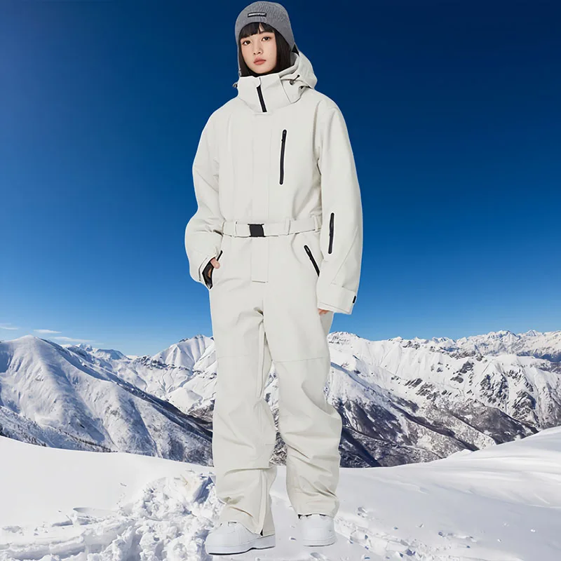 Outdoor Ski Suites Winter Snow Set Windproof Hooded Thermal Skiing Jacket Pant Waterproof 2025 New Snowboard Wear Men Women
