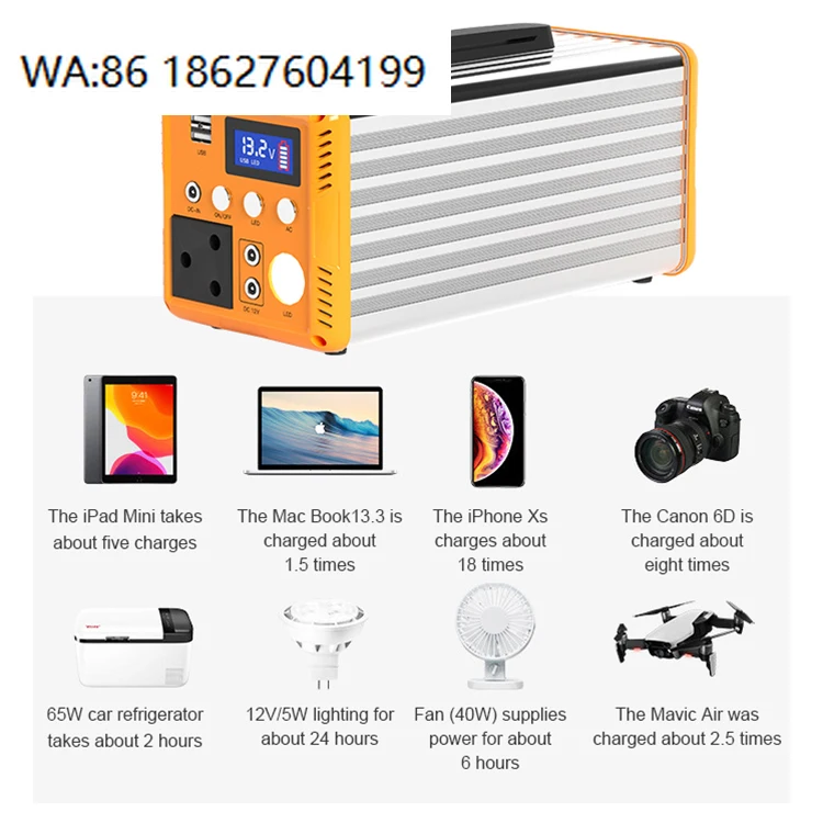 Smart Off Grid Portable Solar Energy Storage System Outdoor Charging Lighting Video Watching Emergency Power Supply