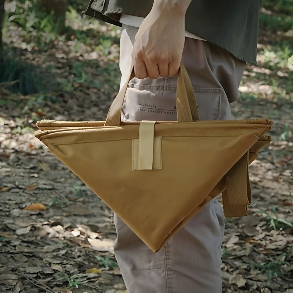Collapsible Trash Can, Oxford Cloth Foldable Garbage Bin with Hanging Buckle and Handles for Camping Hiking Outdoor Storage