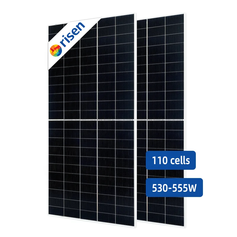 

Risen Solar Panel 550W Photovoltaic Panel Mono Perc 210*210mm Solar Cell Half Cut PV Modules