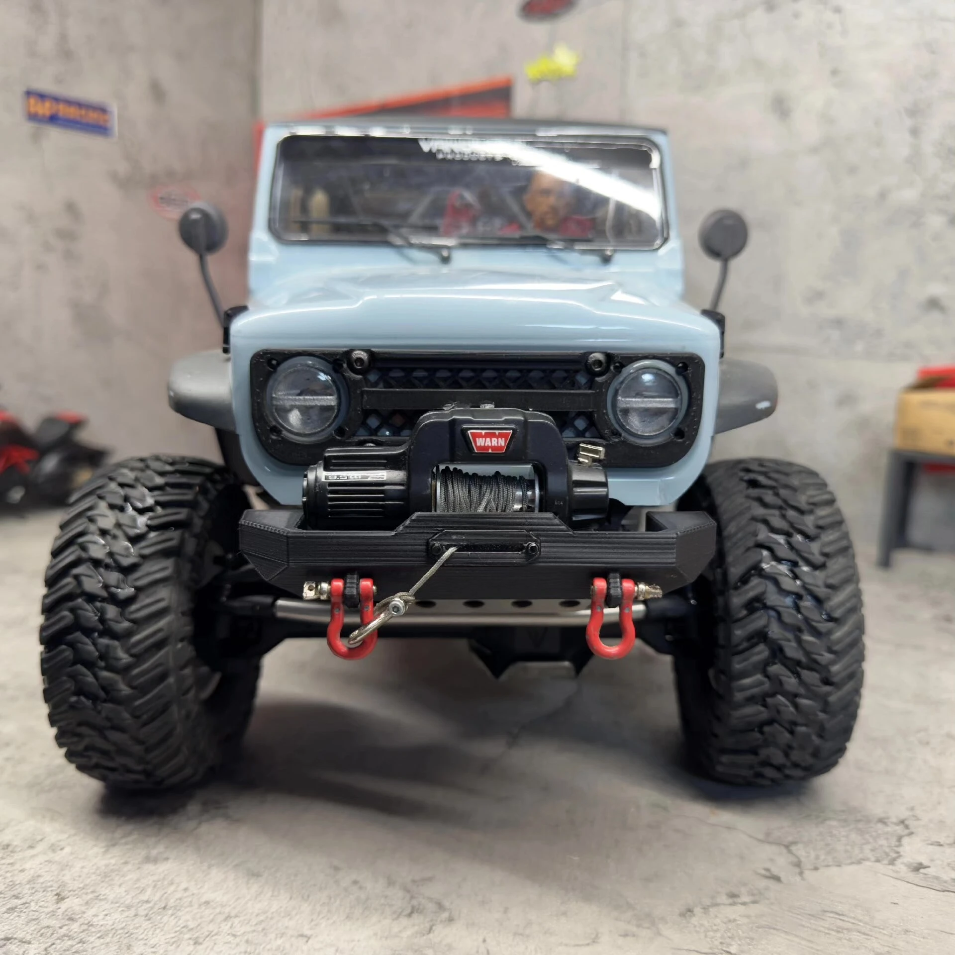 RC Crawler Front Grille For VP VS4-10 Phoenix PLA/Nylon Optional Realistic Logo l 1/10 Scale Truck Decor Mod Upgrade Spare Parts