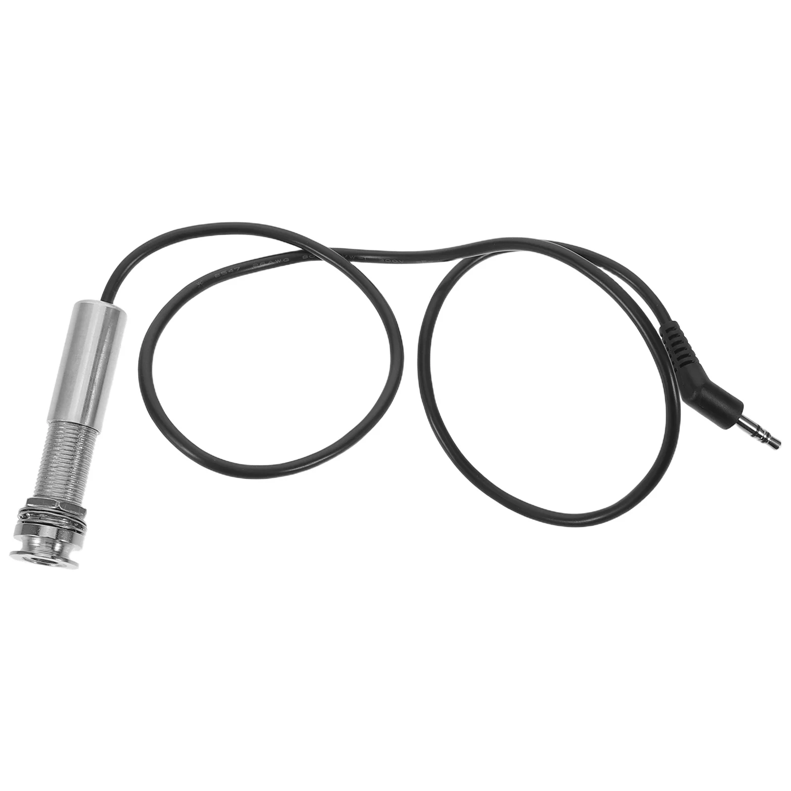 

Guitar Pickup Wire 62cm Acoustic Instrument Soundhole Pickup Cable Electric Cord No Drill Installation Clear Stable Transmission