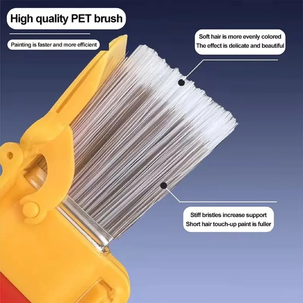 Portable Profesional Edger Paint Brush Handheld Durable Latex Paint Brush Multifunctional Color Separation Brush Home Room Wall