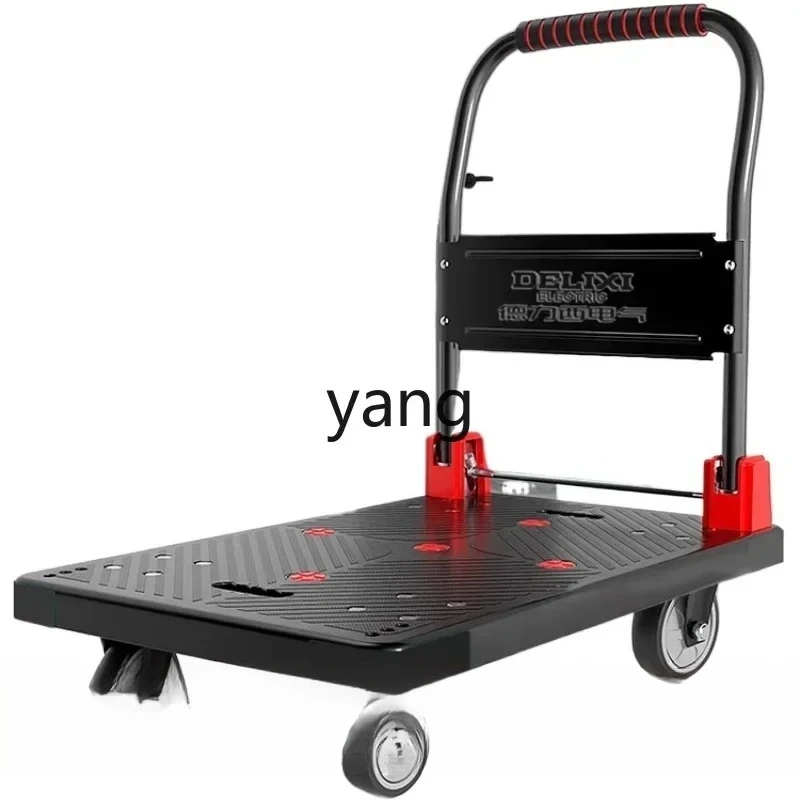 LHH， Home Portable Folding Flat Panel Pickup Express Pull Cart