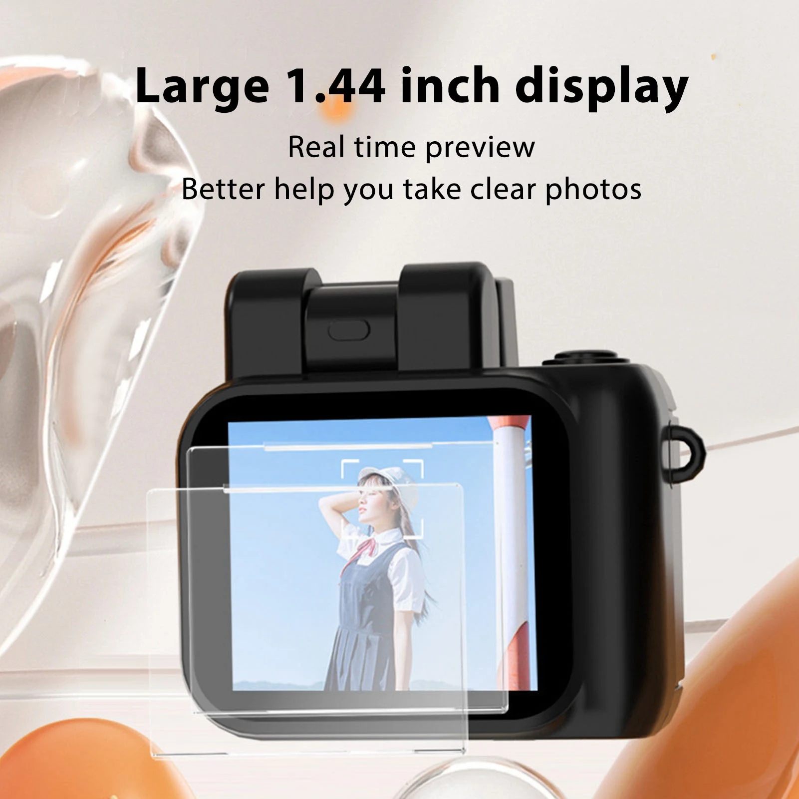 

Small DV Camera OTG Connection Portable Long Battery Life 1.44in Color Screen Small Video Recorder for Travel Sports Cycling