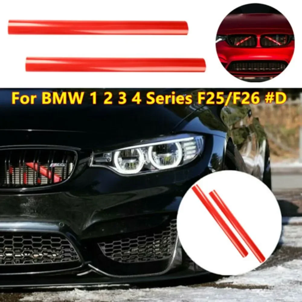 Stiker bingkai penutup strip potong kisi depan untuk BMW F25/F26 1 2 3 4 5 seri F30 F31 F32 F34 F35 F36 G20 G21 G28 G29 F20 F21