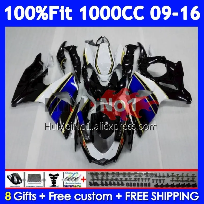 

Blue Black Injection Kit For SUZUKI GSXR-1000 GSX-R1000 GSXR 1000 K9 120No.0 GSXR1000 2009 2010 2011 2012 13 14 15 16 Fairing