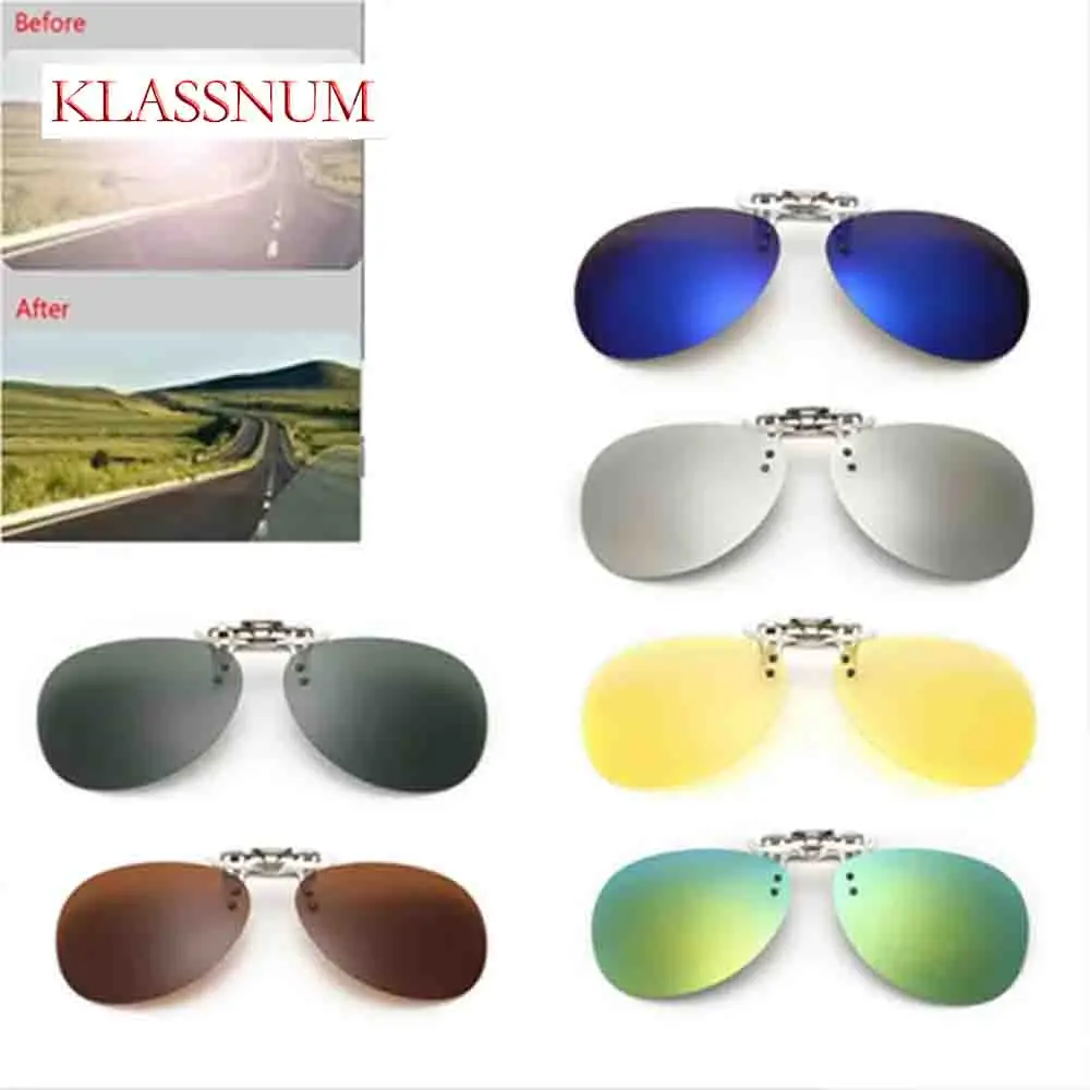 Unisex Polarized Clip-on Flip-up Sunglasses Uv400 Protection Mens Womens Outdoor Sun Protection Glasses Frame Plastic Material