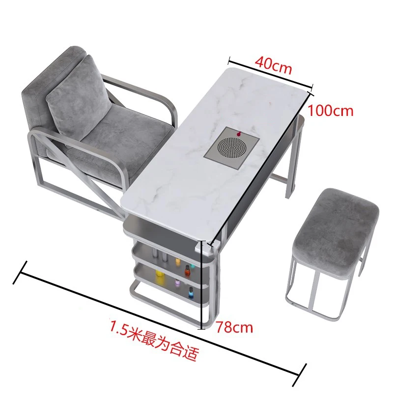 Professional Nail Table Drawers Design Luxury Manicurist Tables Equipment Display Mesa De Manicure Salon Home Furnishings
