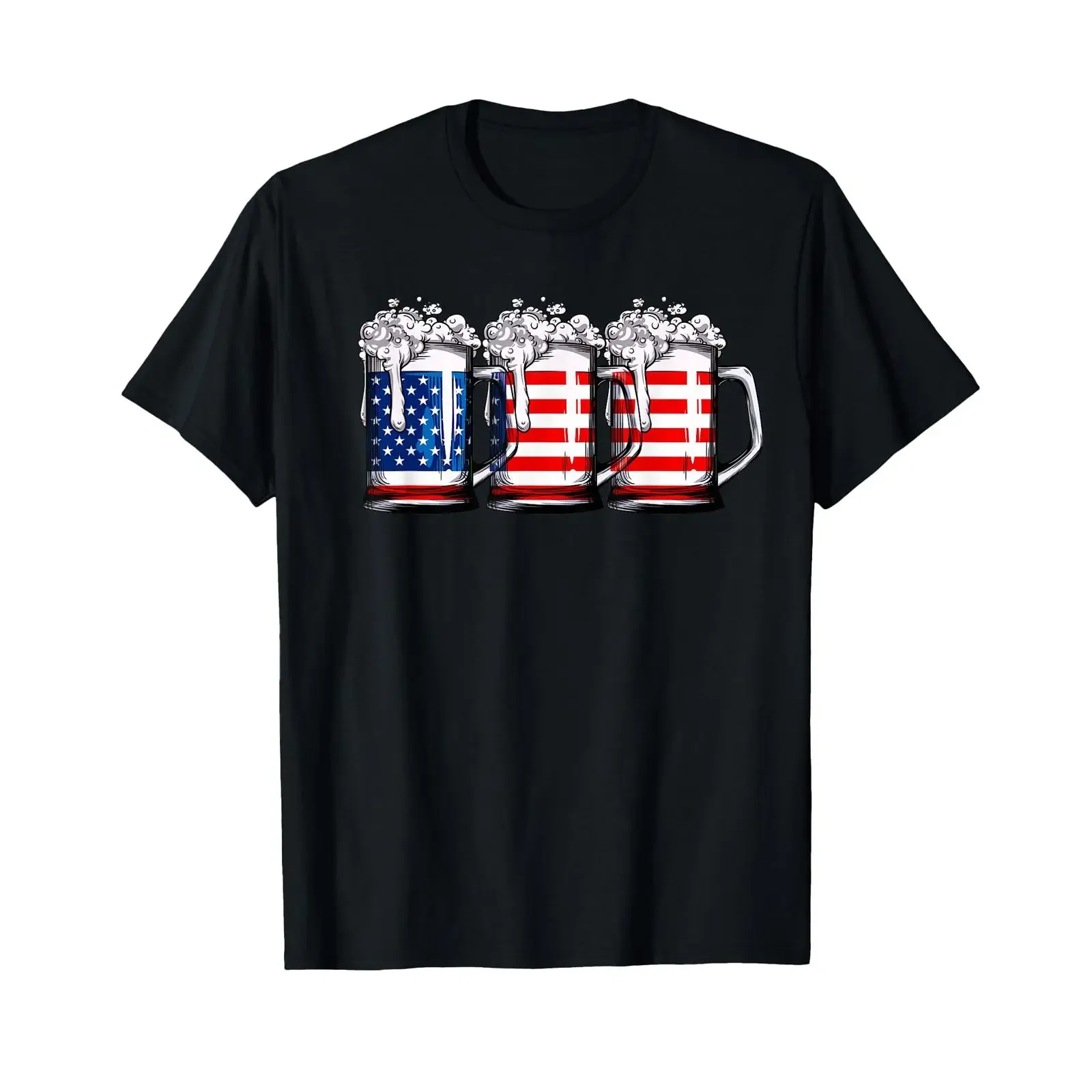Sponsored Ad Beer American Flag 4th of July Merica Drinking USA T Shirt vintage Washed Stylish Comfortable Soft Breathable
