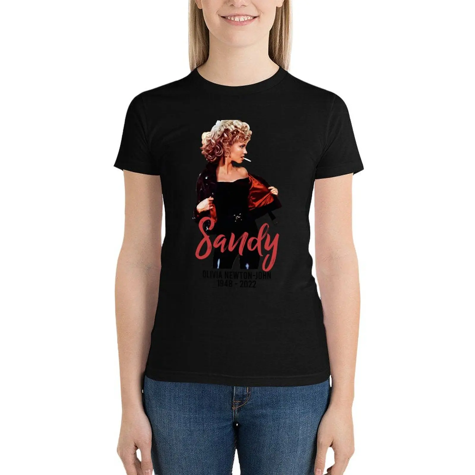 

Olivia Newton John 1948 2022 T-Shirt Blouse anime clothes tops graphics t-shirt dress for Women sexy