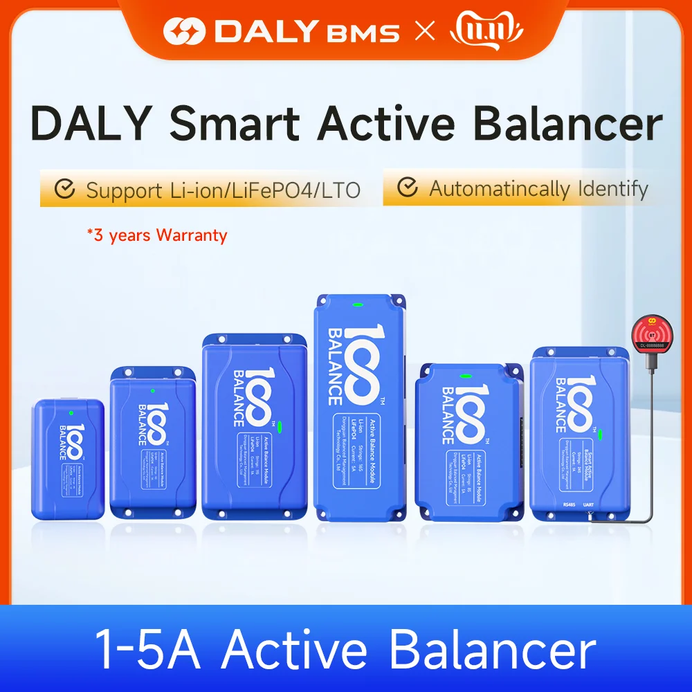 Active balancer 1A 5A lifepo4 balancer bluetooth bt 4S active equalizer 8S 10S 13S 20S 16S active balancer for energy storage