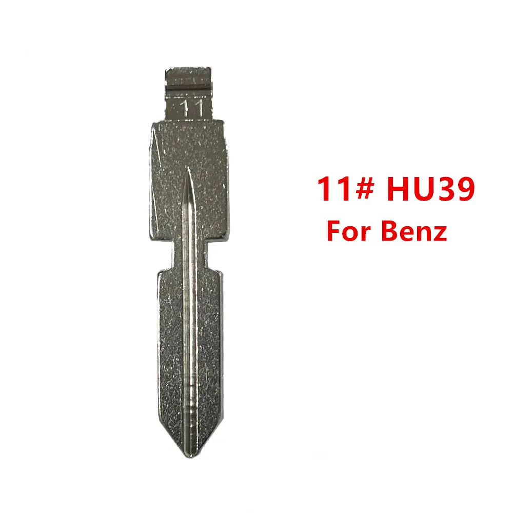 

10pcs 11# HU39 Metal Uncut Blank Keydiy Xhorse Remote Key Blade for Mercedes Benz W168 W124 W202 W210 W211 W203 Car Key Blanks