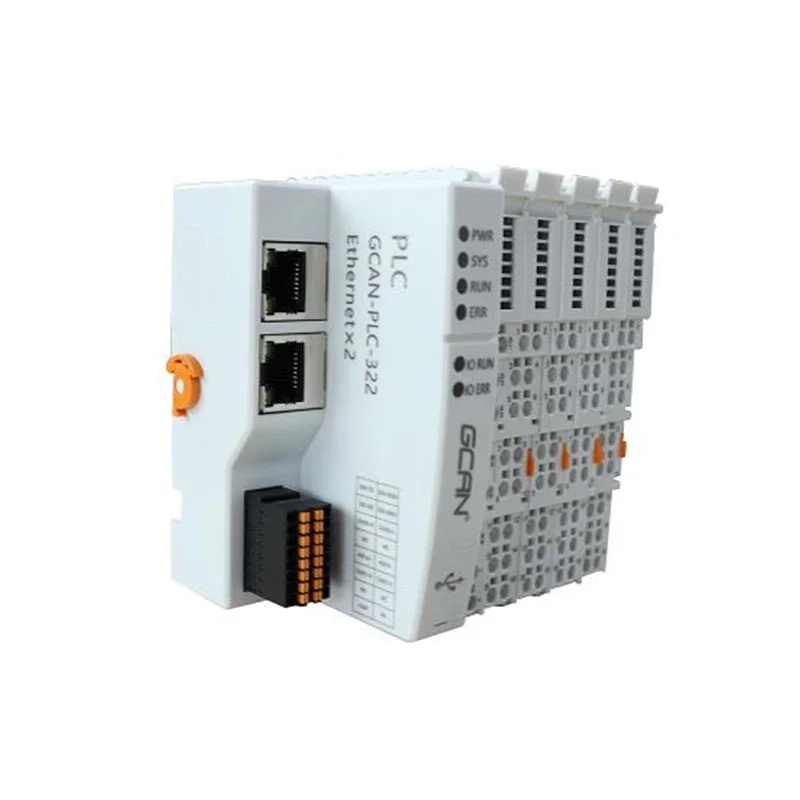 Programmierbare Logiksteuerung, Ethernet-Kanal, unterstützt ModbusRTU Master/Slave-Protokoll, Temperaturbereich -40 ℃ ~+85 ℃   GCAN-PLC-322