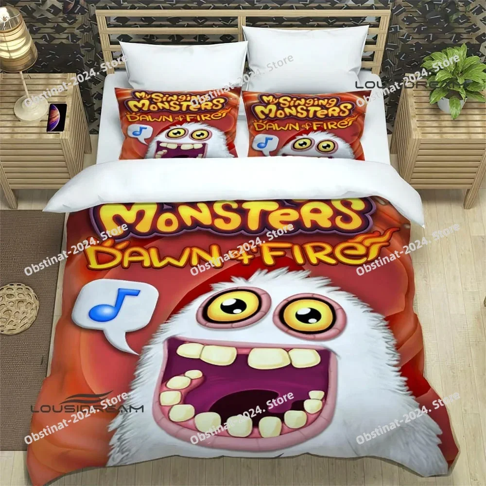 

Game My Singing Monsters Bedding Sets exquisite supplies set duvet cover bed comforter set bedding set luxury birthday gift