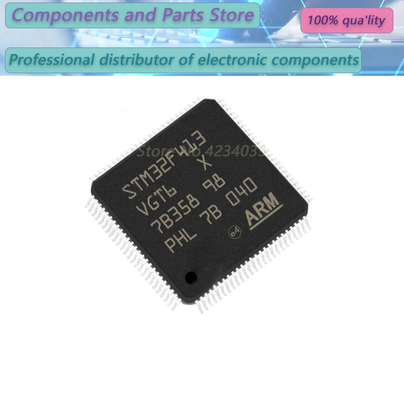 1PCS  STM32F413VGT6 QFP100  STM32F413RHT6  STM32F413 QFP64  New Original Stock