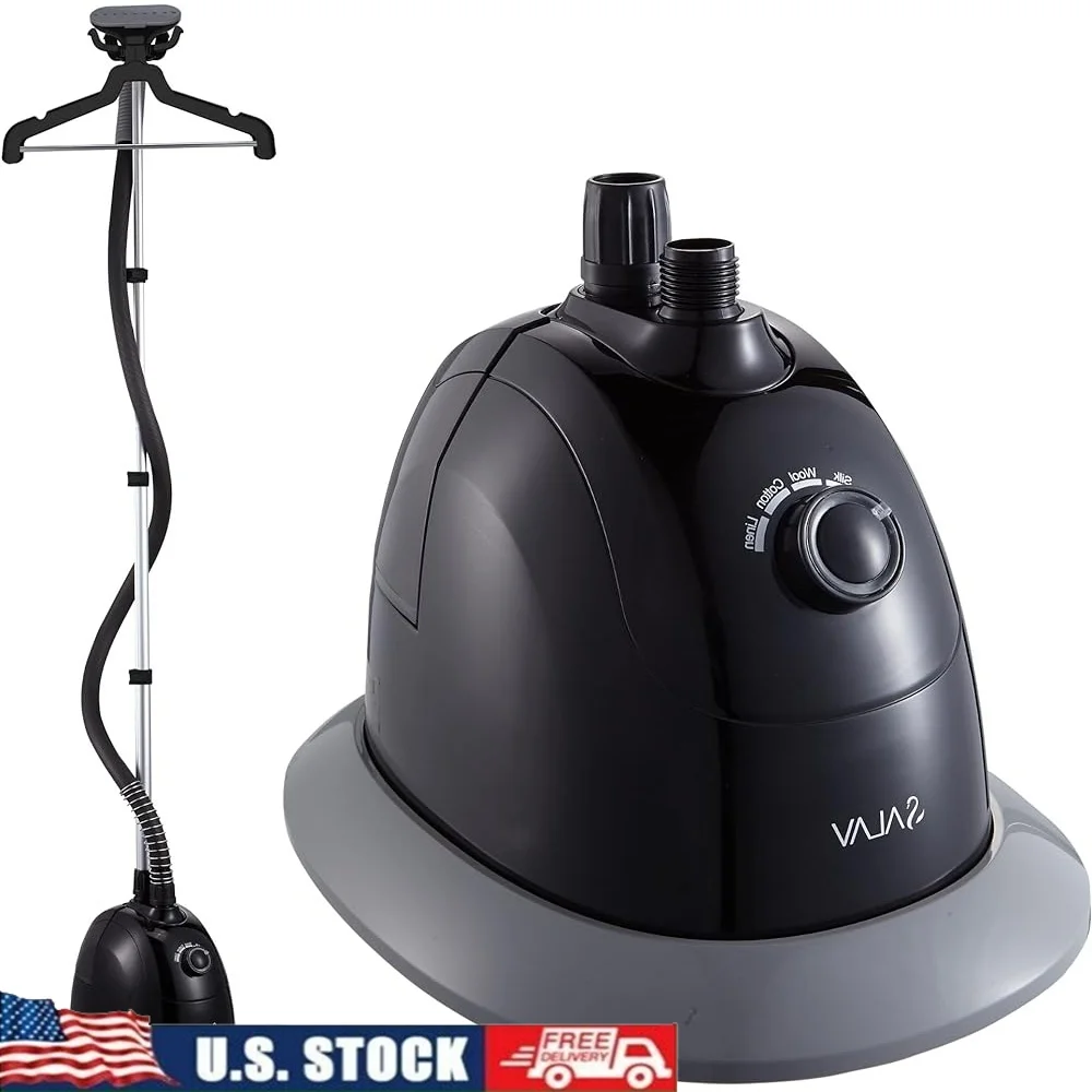 1500W Garment Steamer with 360 Swivel Multi Hook Hanger Adjustable Settings Powerful Continuous Steam Home Clothes Care