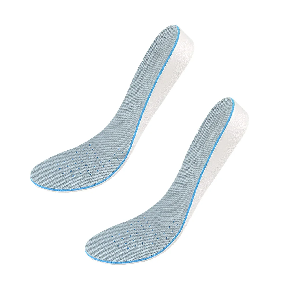 

1 Pair Heightening Insoles Eva Shock Absorbing Shoe Pads For Sports Walking Sweat Absorption Lightweight Non Slip Foot Care Tool