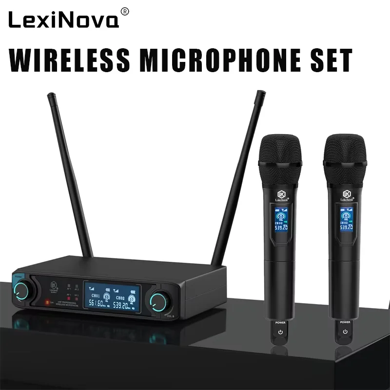

Новая беспроводная микрофонная система GLXD-2 Pro, двухканальная, UHF, с фиксированной частотой, беспроводные ручные динамические микрофоны для караоке-вечеринок