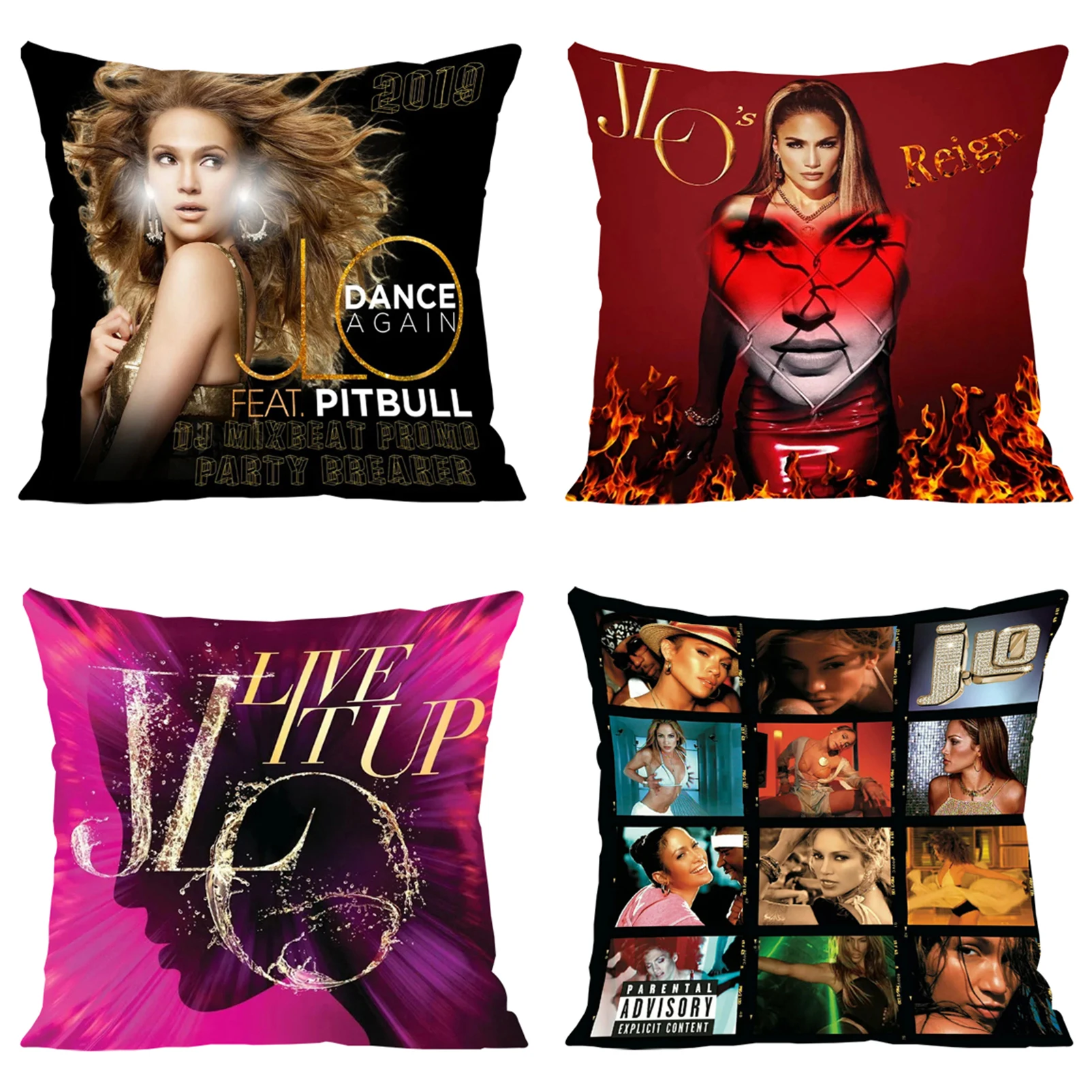 

J-Jennifer Lopez Fan Gifts Covers for Bed Pillows Decorative Pillowcase 40x40 Luxury Cushion Cover for Living Room Cushions Home