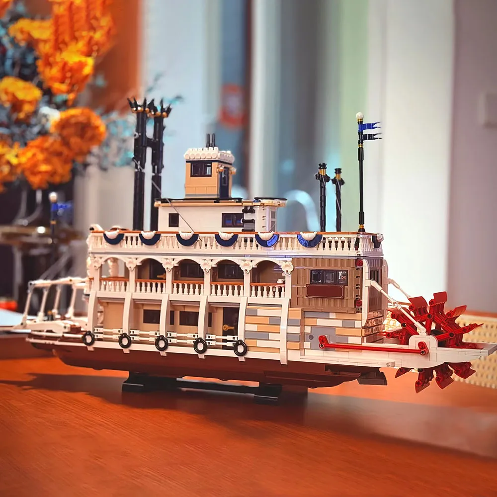 

Creative Expert Steam Boat Ship Bricks Classic Big Set Building Blocks Model Bricks Birthday Toy Gift 4090pcs