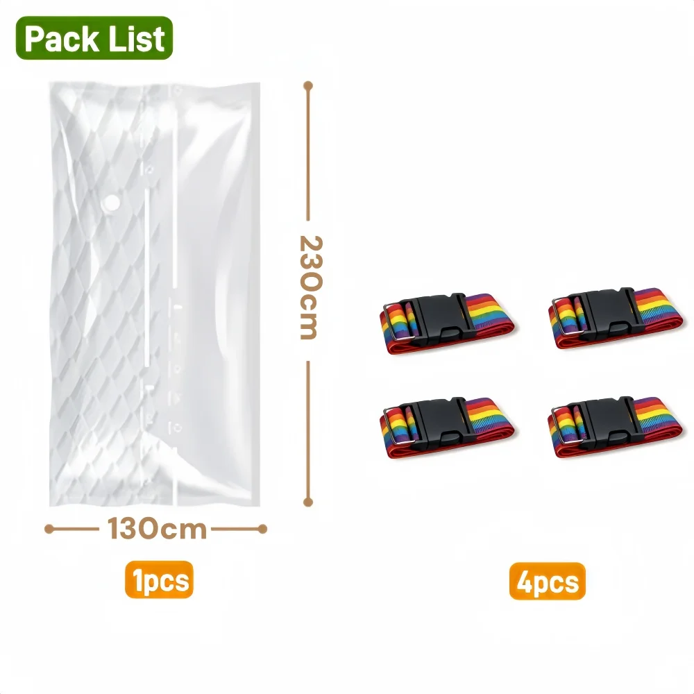 Kingsize matras vacuümzak voor verhuizing en opslag, compressiezak voor matrassen, grote en dikke huishoudelijke matras vacuümzakken