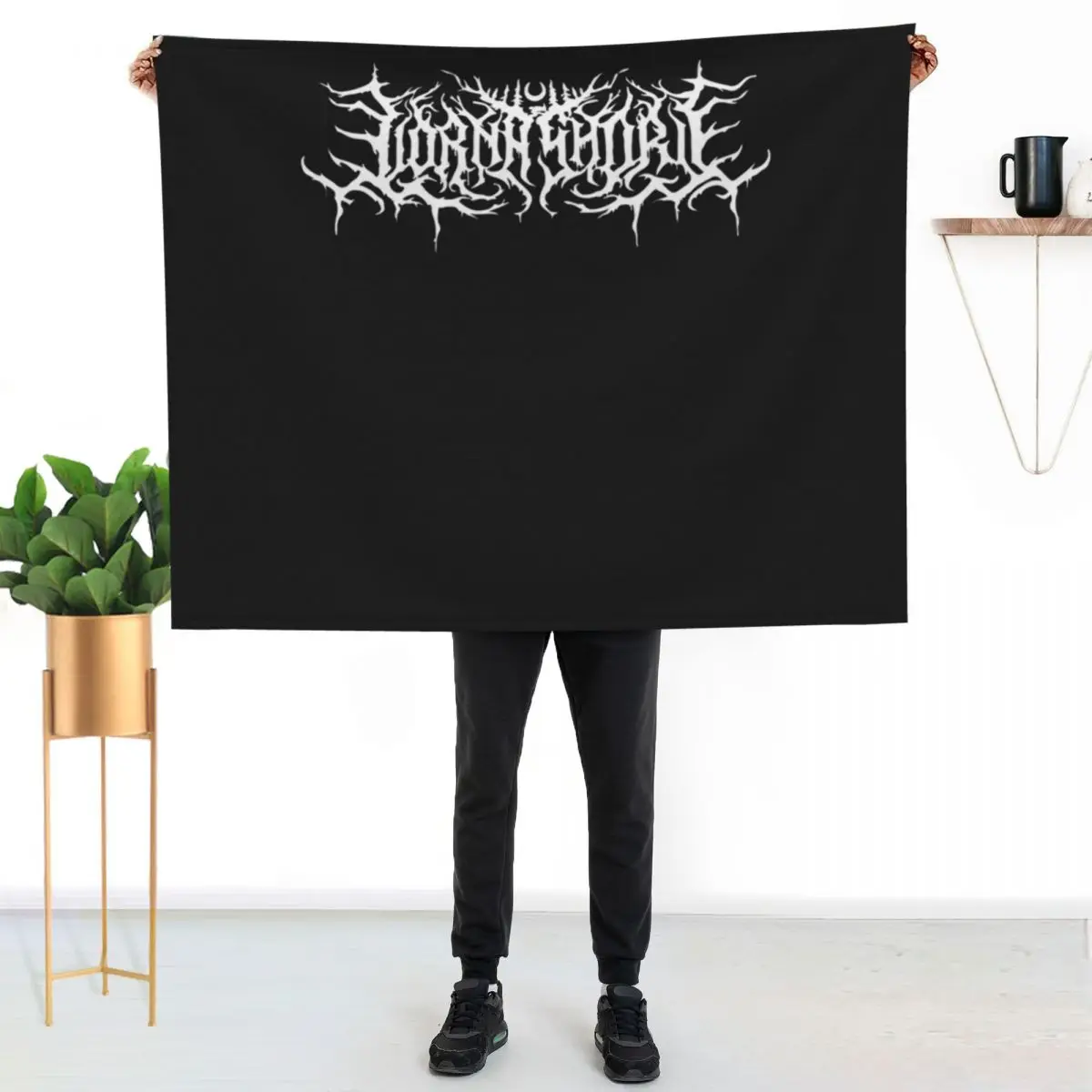 Lorna shore logo Throw Blanket Flannel Thermal Designers Soft Plaid Flannel Fabric Quilt Blankets