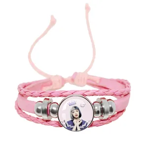 Melanie Martinez Crybaby Pink Leder Armband, Glass Caboch, Popmusik -Album -Cover Muster, Fans Schmuck Geschenkfans 12 Hauptverkaufskette Melanie Martinez - №10