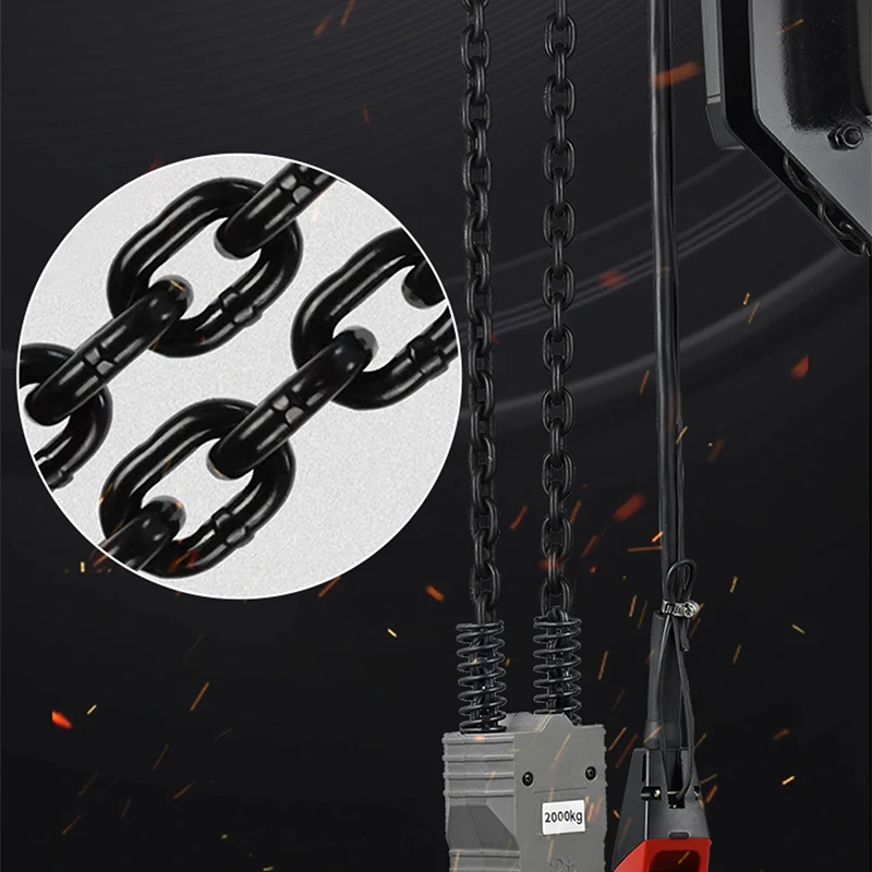 Silent version 220V chain electric hoist 1 ton 2 ton low clearance running chain type 380V crane electric hoist