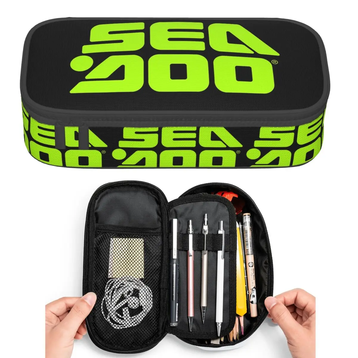 

Sea Doo Team Rxt Brt Marine Pencil Cases for Students Pen Box Pencil Bag Big Capacity Pencil Pouch Pen Holder