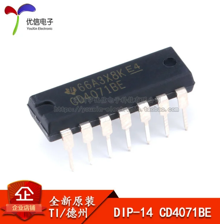 5PCS/LOT  new  CD4071BE CD4071 DIP-14   4000 A series of   CD4071BE  CMOS  The integrated circuit