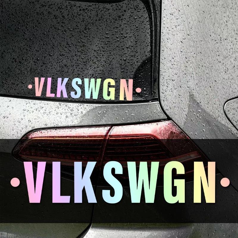 New VLKSWGN Car Stickers Waterproof for VW Golf Polo Passat Tiguan Jetta Touareg Arteon T-Cross T-Roc Up! Touran Caddy Sharan