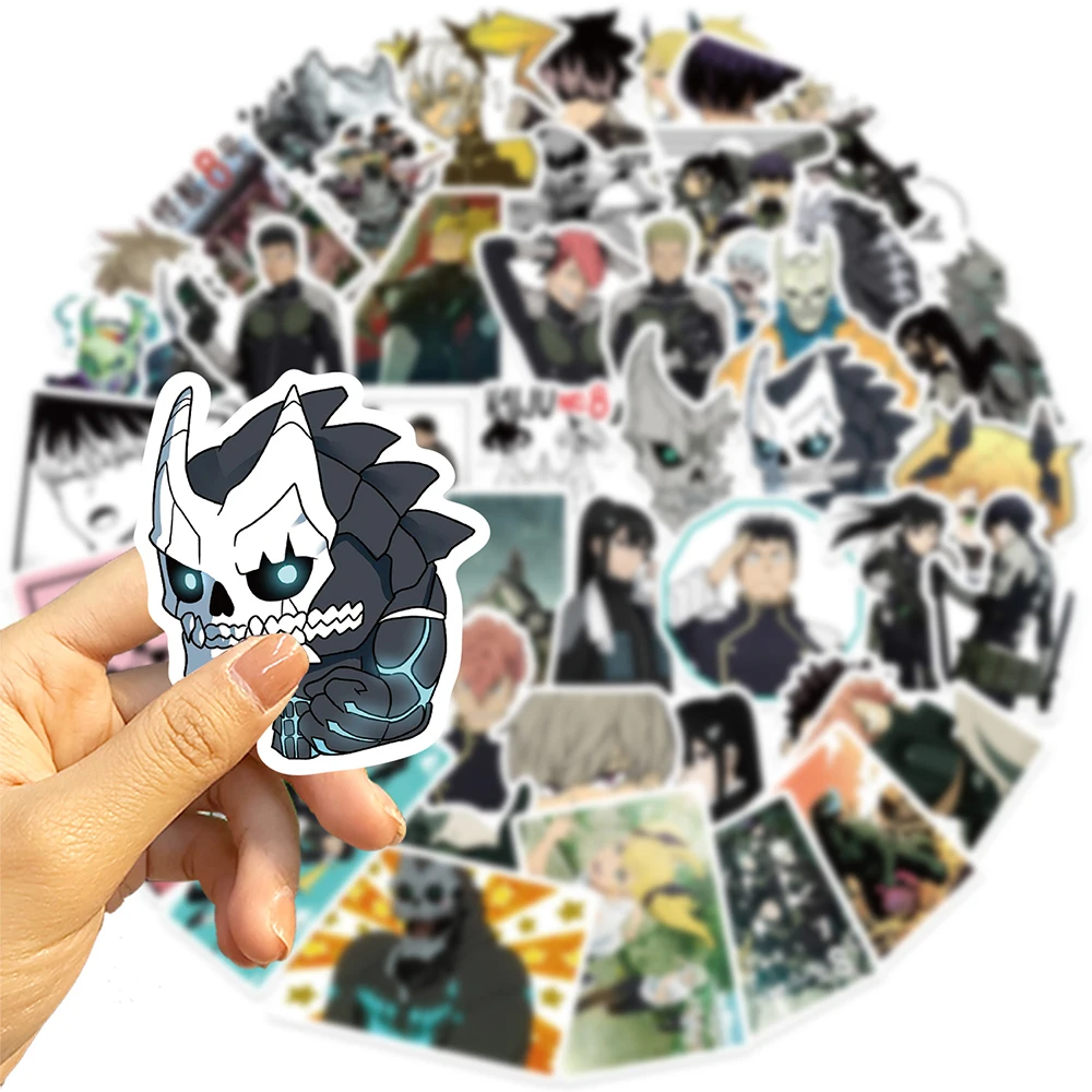 

10/30/50pcs Anime Kaiju No. 8 Graffiti Stickers Cartoon Decals for Motorcycle Suitcase Guitar Helmet Cool Waterproof Sticker Toy