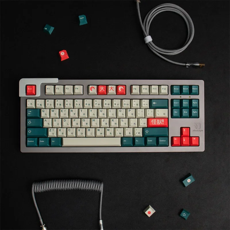 GMK Kaiju Keycaps Clone PBT Dye Sublimation Cherry Height Japanese Mechanical Keyboard AULA F75 Ajazz Ak820 Pro Mad 60he Gamer