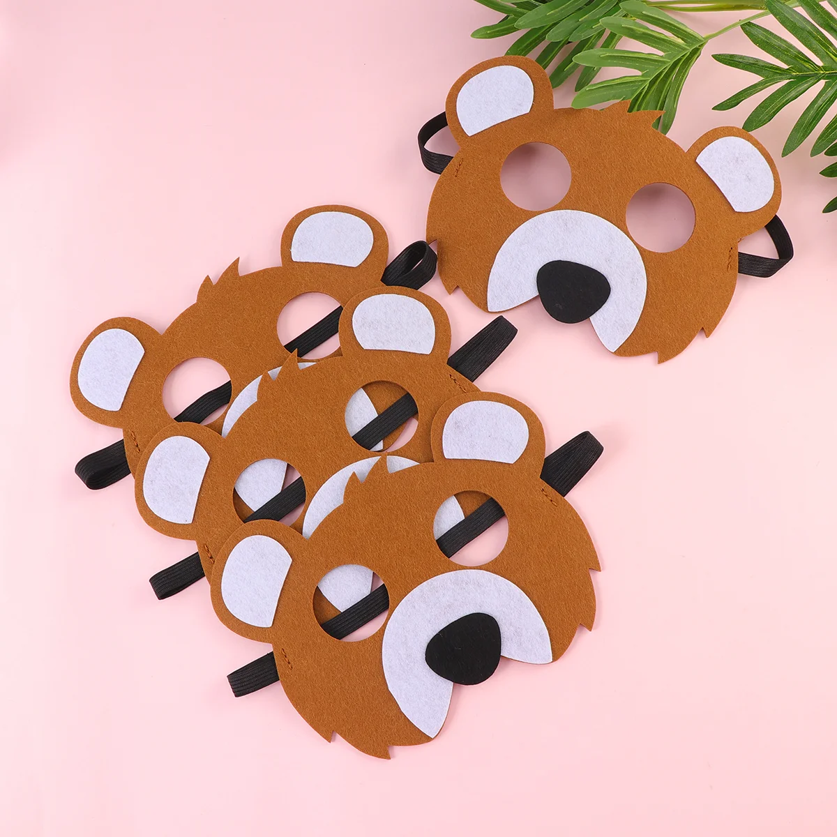 4 pçs crianças traje máscara crianças desempenho adereços máscaras dos desenhos animados halloween brilho forma animal design facial