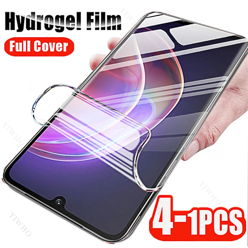 4-1pcs for Vivo V27 V27e V25 V25e V23 V23e V21 V21e V21s V20 20201 SE Pro 4G 5G Screen Protectors Hydrogel Film Anti-Fingerprint