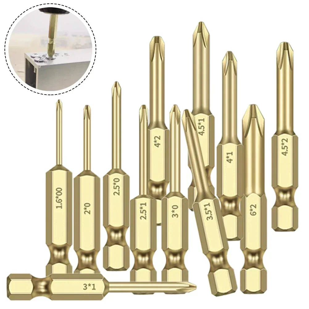 1Pc Screwdriver Bit 1/4\'\' Hex Shank 50mm PH00 PH0 PH1 PH2 Drill Bit For Electric Impact Drill Driver Furniture Repairing Tools