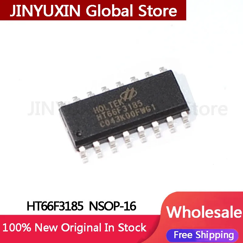 5Pcs HT66F3185 66F3185 NSOP-16 AD microcontroller IC Chip In Stock WHolesale