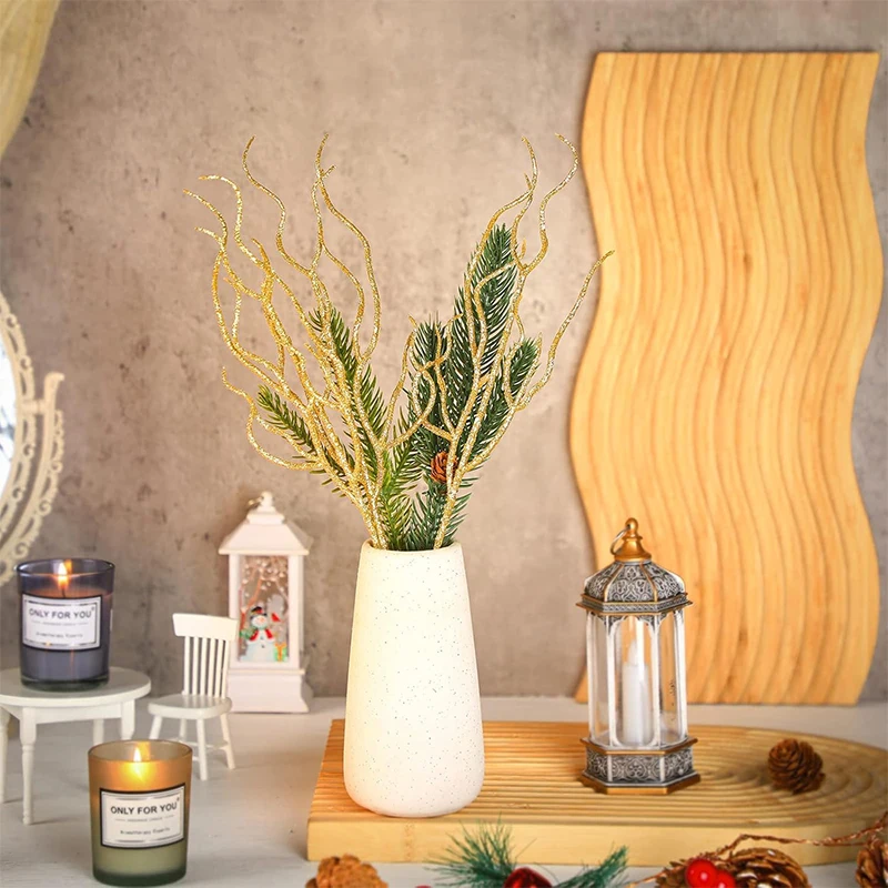 4/8/15 قطعة زينة عيد الميلاد بريق باقة اصطناعية لشجرة عيد الميلاد حلي معلقة السنة الجديدة 2025 نافيداد ديكور المنزل #4